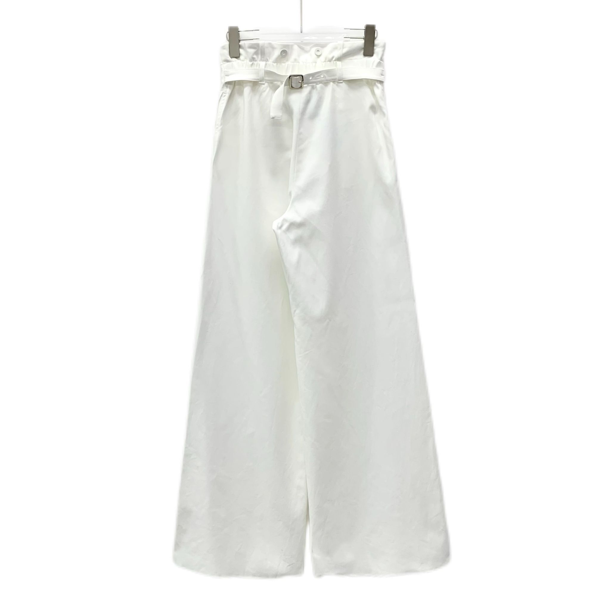 Max Mara Maxmara White Cotton Wide-Leg Casual Trousers (Size S) Size 38" / US 16 / IT 52 - 8 Thumbnail