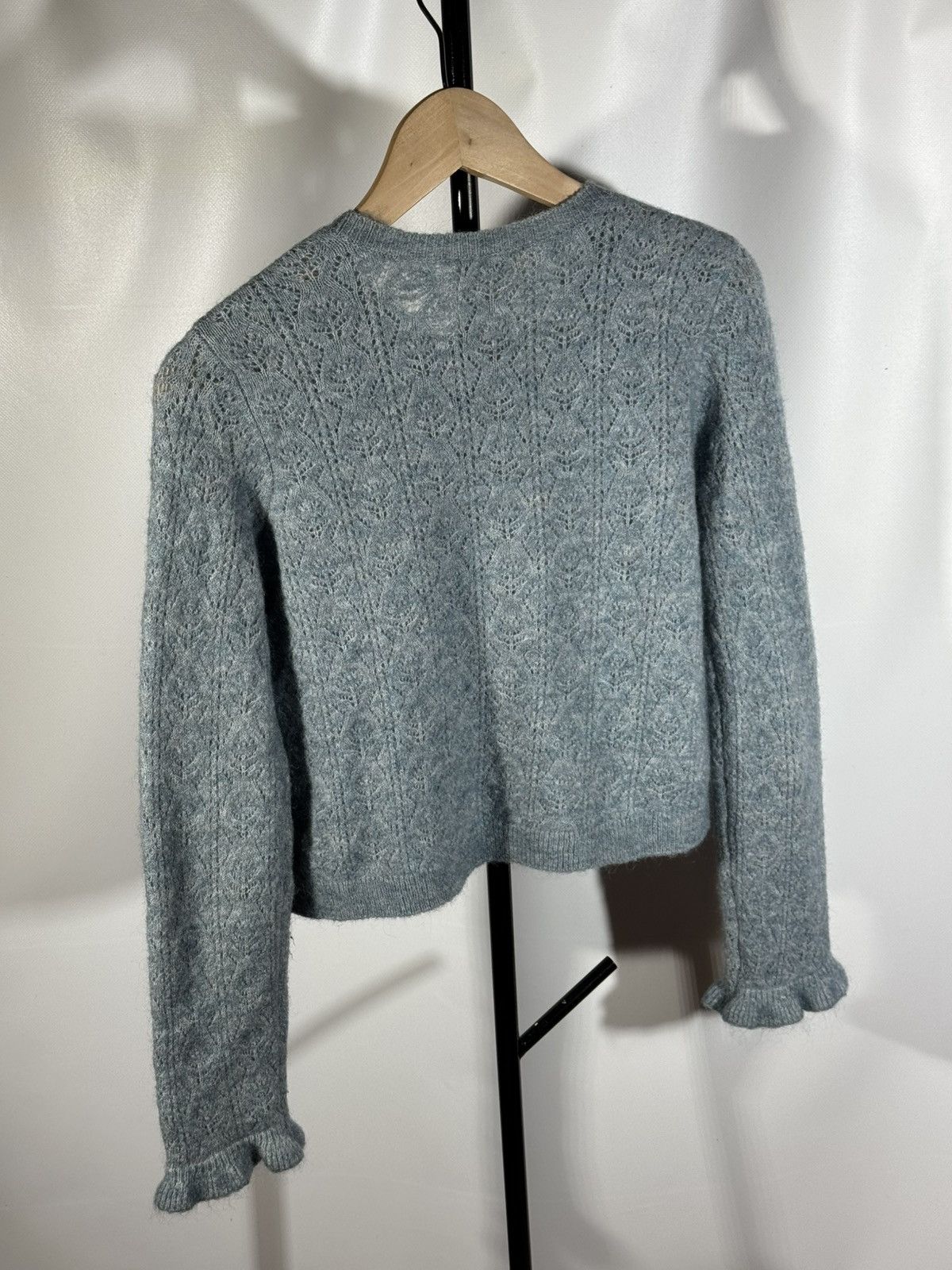 Sezane Wool mohair cardigan SÉZANE X MDLO CAROLINA CARDIGAN Size XS / US 0-2 / IT 36-38 - 4 Thumbnail