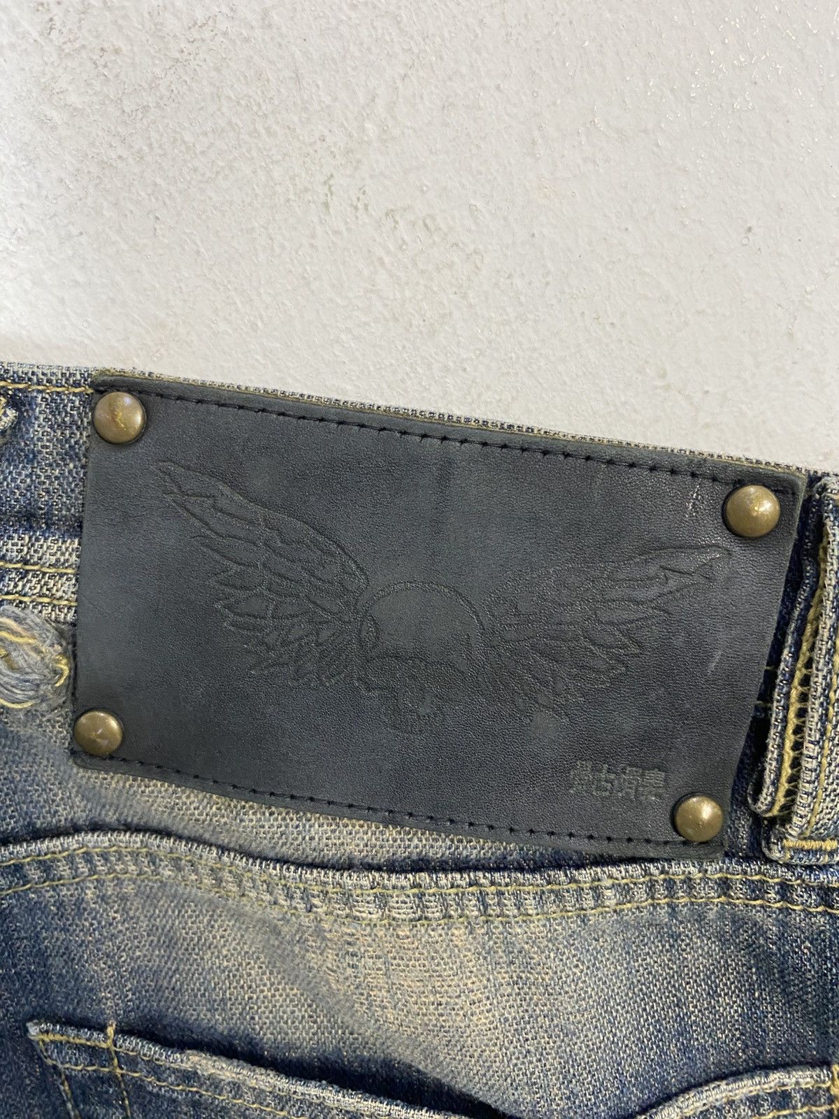 Other Nippon Blue Distressed Rusty Denim Straight Size 30 31 W351 Size US 31 - 9 Thumbnail