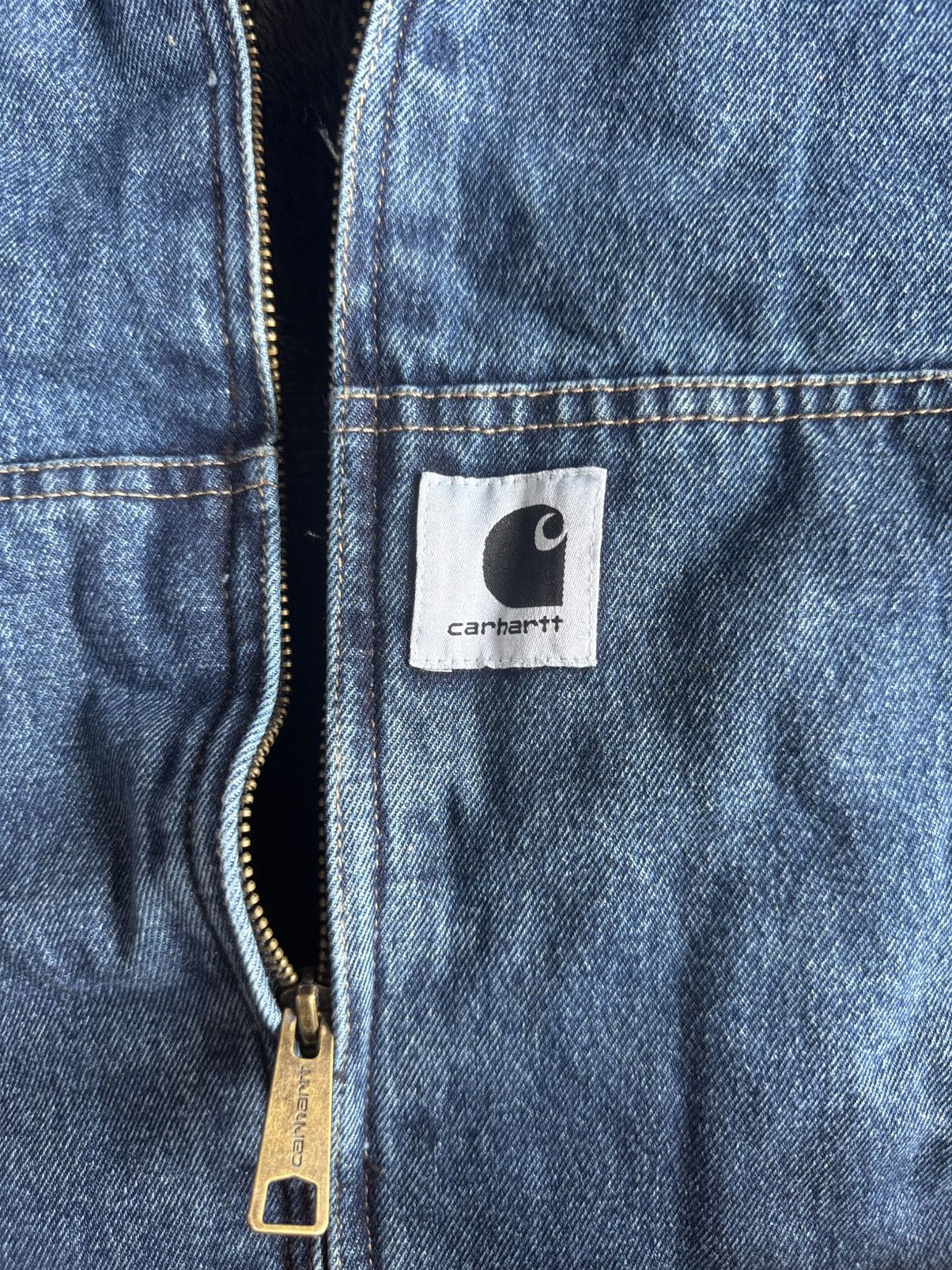 Carhartt × Vintage Vintage Carhartt Detroit Hooded Workwear Jacket Size US XL / EU 56 / 4 - 3 Thumbnail