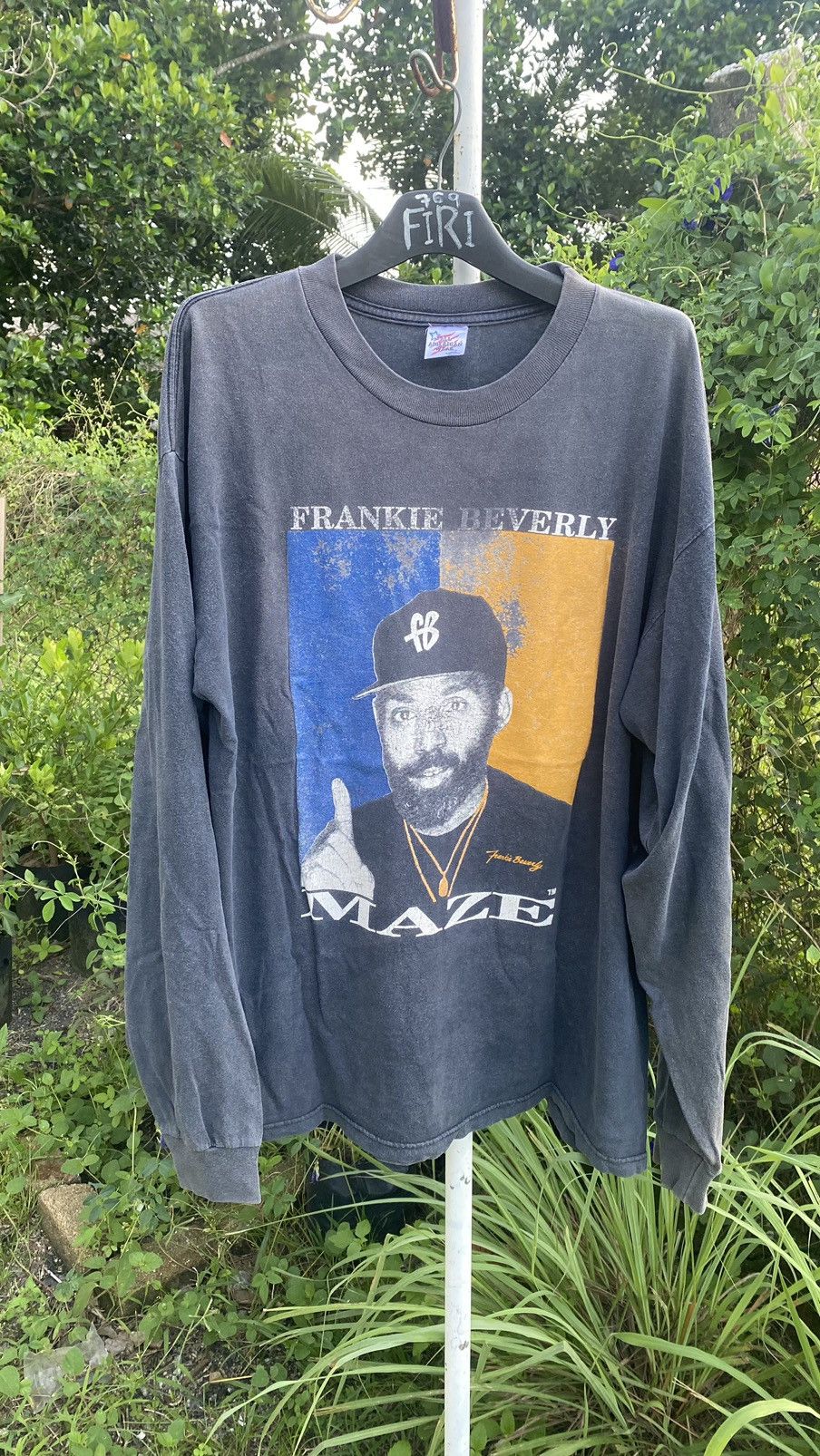 Rap Tees Vintage 90s MAZE Frankie Beverly L/S Tshirt Size US XXL / EU 58 / 5 - 1 Thumbnail