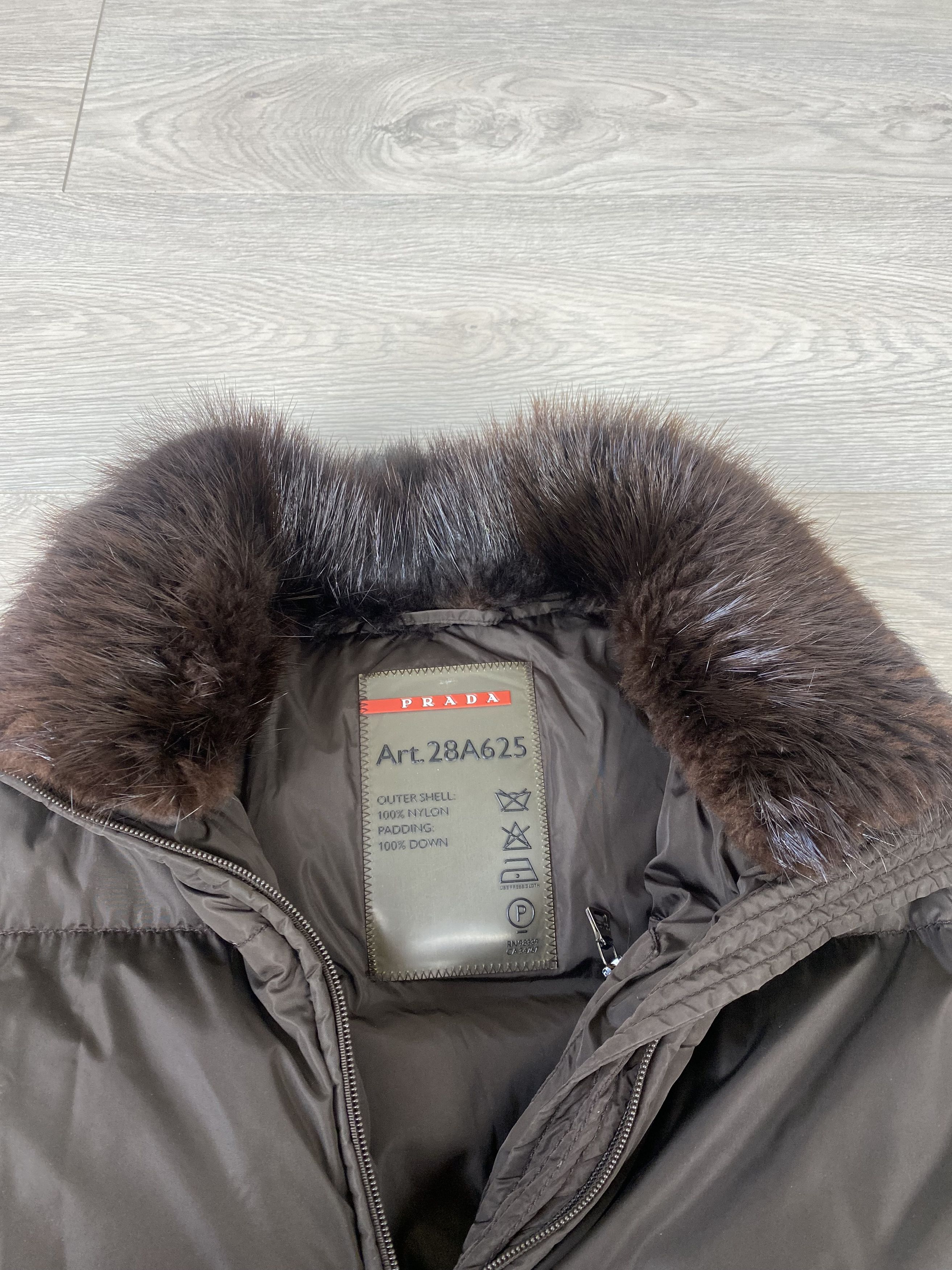 Prada Prada Long Down Jacket Natural fur on the collar Size M / US 6-8 / IT 42-44 - 5 Thumbnail