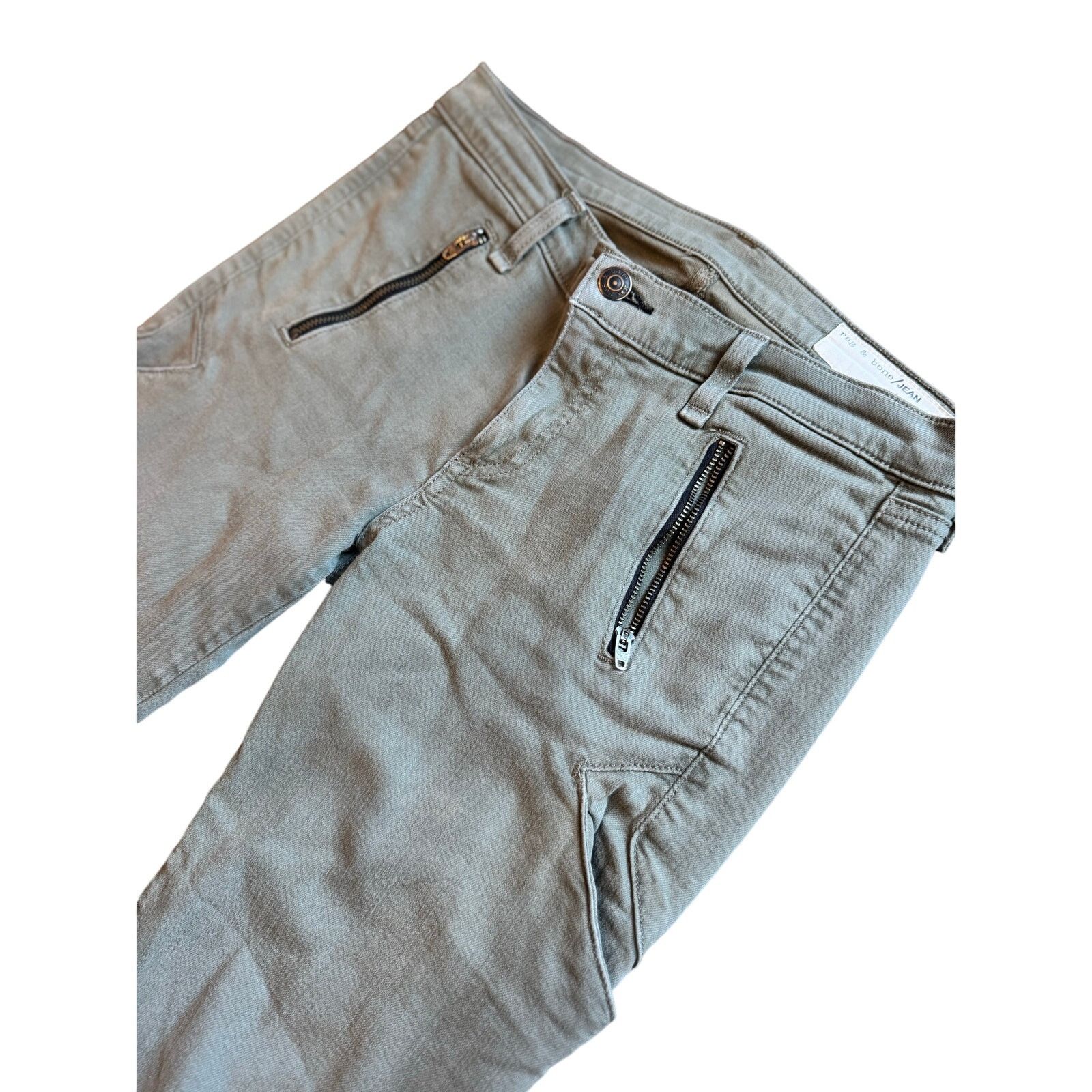 Rag & Bone Rag And Bone Army Olive Zipper Green Jeans Size 27" / US 4 / IT 40 - 9 Thumbnail