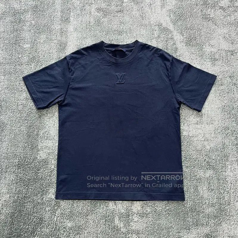 Louis Vuitton Louis Vuitton Summer Dark Blue Logo T-Shirt . Size US M / EU 48-50 / 2 - 1 Thumbnail