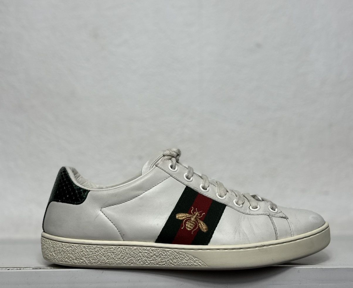 Gucci Gucci GG Leather White Sneakers luxury Size US 7.5 / EU 40-41 - 2 Thumbnail