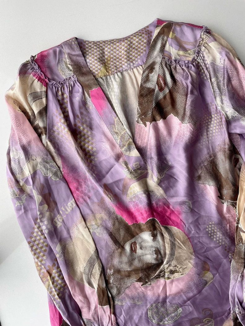 John Galliano John Galliano Vintage Girl Silk Shirt 2504-Nextarrow Size XS / US 0-2 / IT 36-38 - 4 Thumbnail