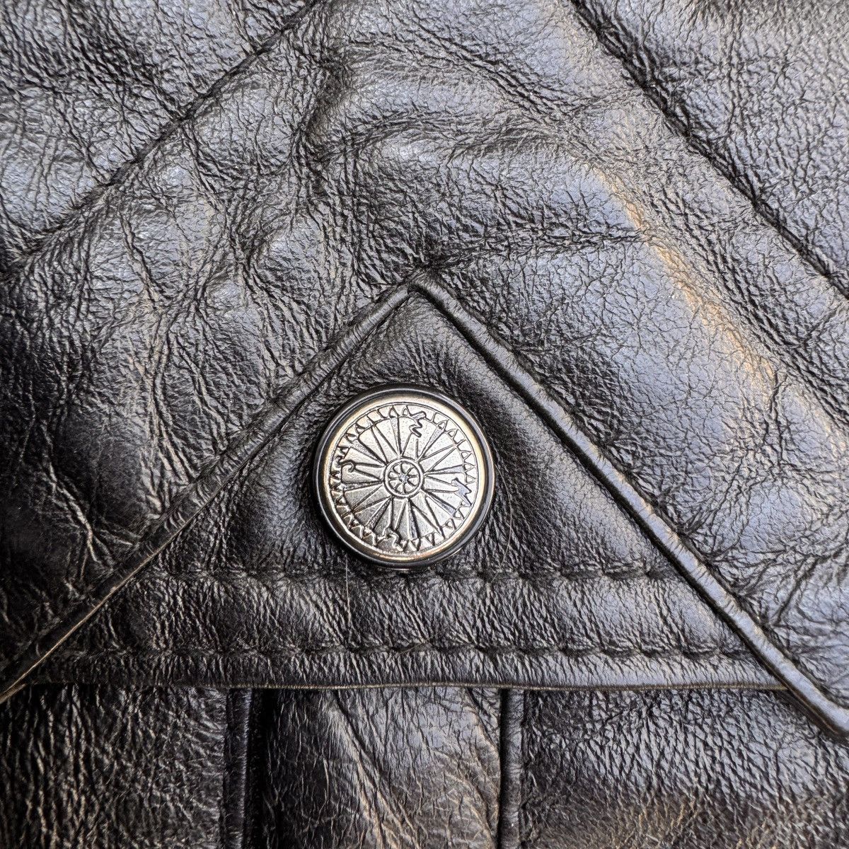 Vintage × Wilsons Leather Vintage Wilsons Leather Moto Jacket | Black Size US L / EU 52-54 / 3 - 3 Thumbnail