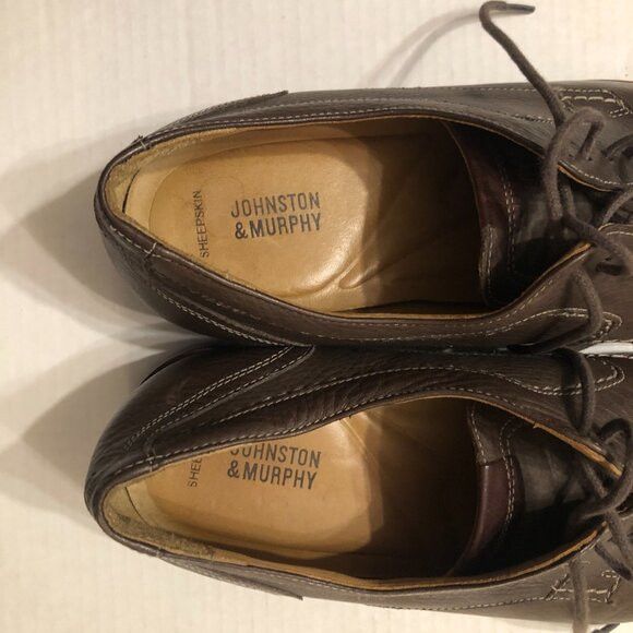 Johnston & Murphy JOHNSTON & MURPHY MEN'S LEATHER DRESS SHOES SIZE: 12 M Size US 12 / EU 45 - 3 Thumbnail