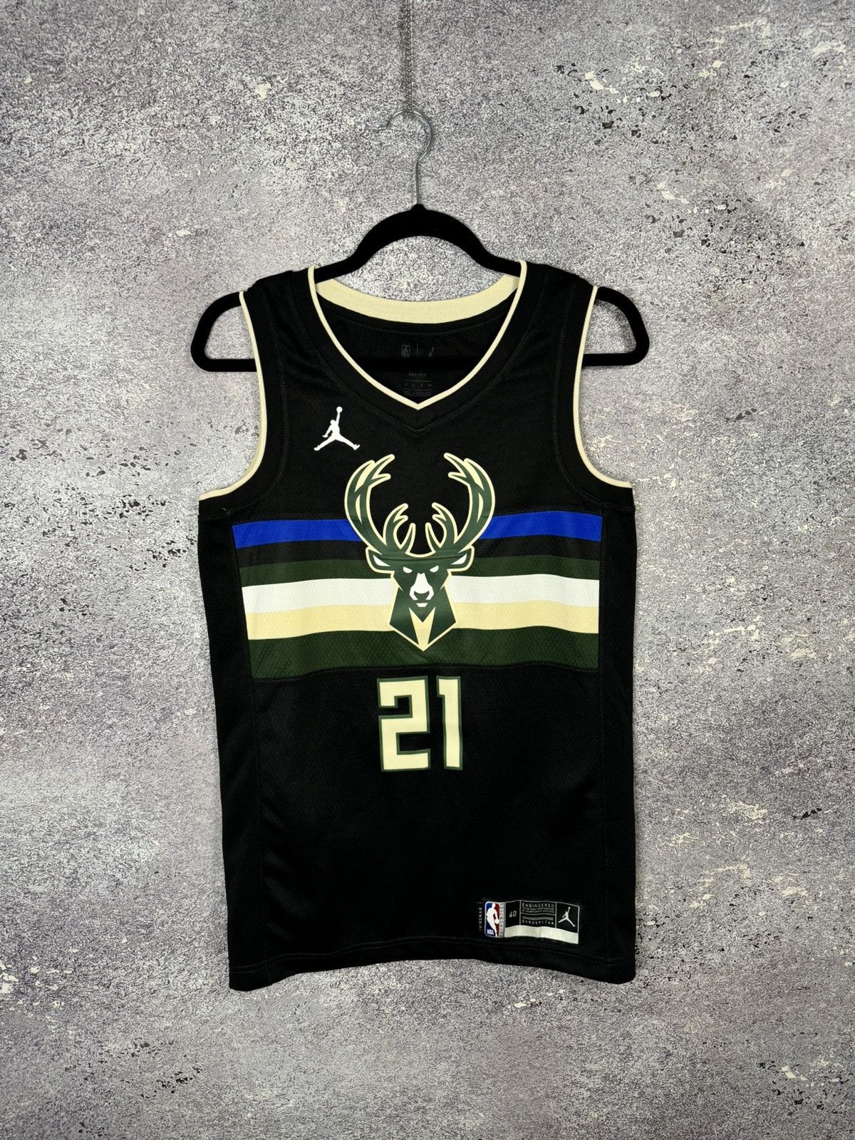 Jordan Brand × NBA HOLIDAY Bucks Giannis Antetokoumpo Swingman NBA Jersey Small Size US S / EU 44-46 / 1 - 1 Thumbnail
