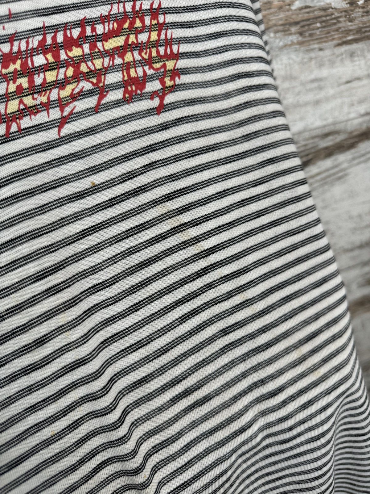Allsaints Mens Vintage AllSaints BURNER STRIPE SS CREW T-shirt tee y2k Size US M / EU 48-50 / 2 - 8 Thumbnail