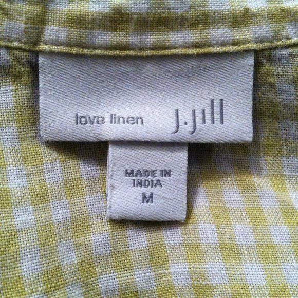 J. Jill J.JILL WOMEN'S PRE-OWNED 100%LINEN CASUAL SHIRT SIZE: M Size M / US 6-8 / IT 42-44 - 5 Thumbnail