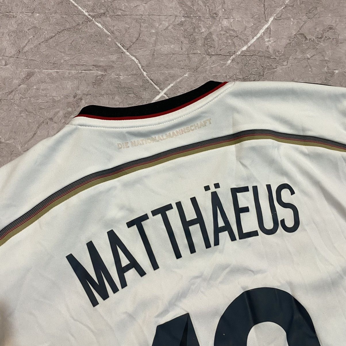 Vintage MATTHAUS ! VINTAGE ADIDAS GERMANY TEE NATIONAL SOCCER JERSEY Size US M / EU 48-50 / 2 - 18 Thumbnail