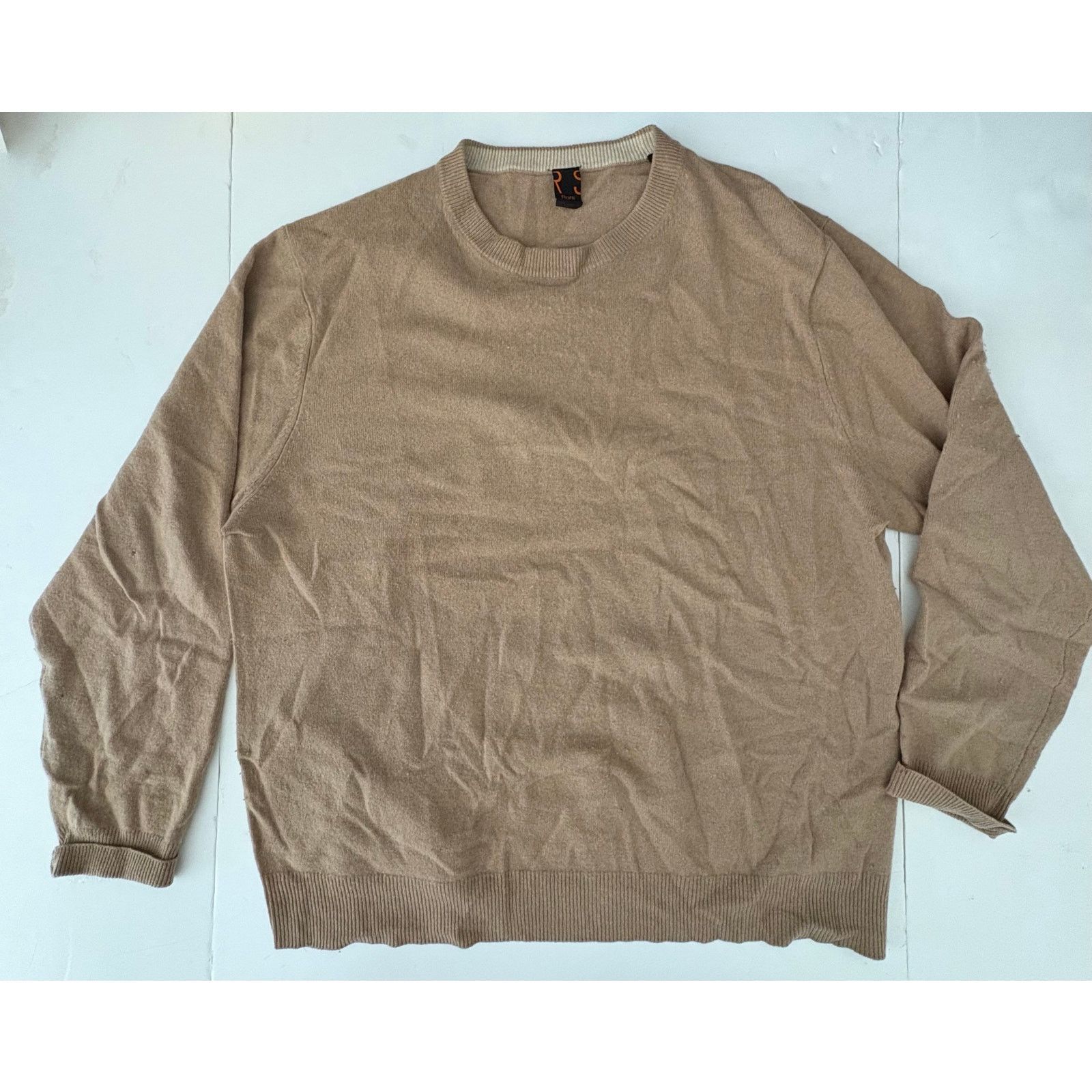 Raffi Raffi men’s cashmere Crewneck xl wool beige Size US XL / EU 56 / 4 - 1 Thumbnail