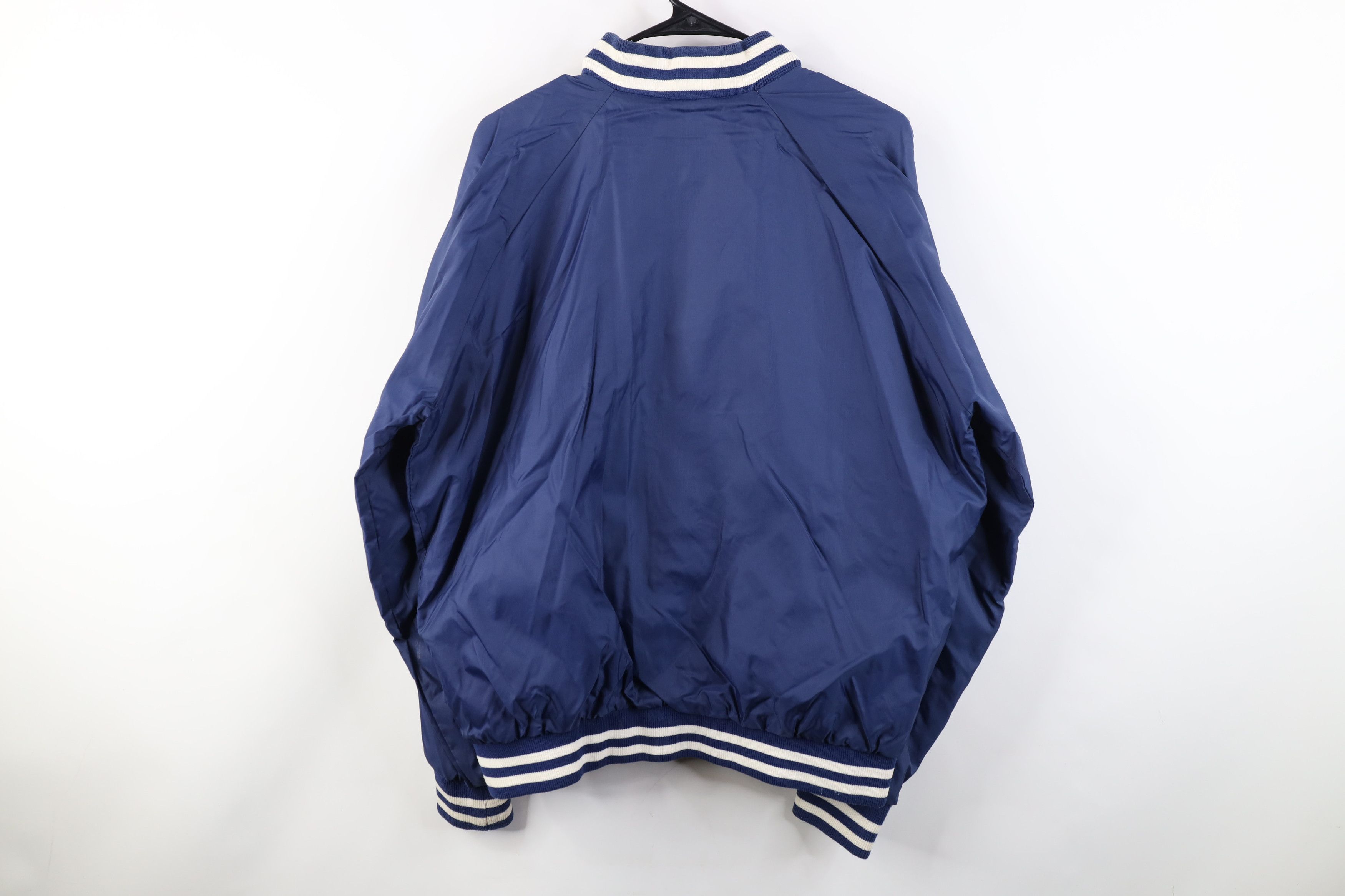 Vintage Vintage 70s 80s Streetwear Windbreaker Bomber Jacket Bleu Size US XL / EU 56 / 4 - 13 Thumbnail
