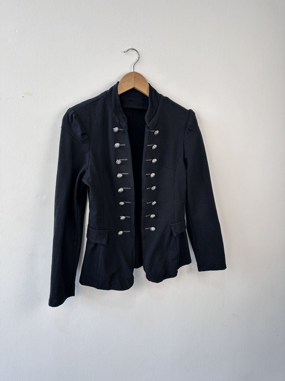 If Six Was Nine Napoleon Hussar Military Jacket Steampunk Gothic Blazer M Size M / US 6-8 / IT 42-44 - 3 Thumbnail