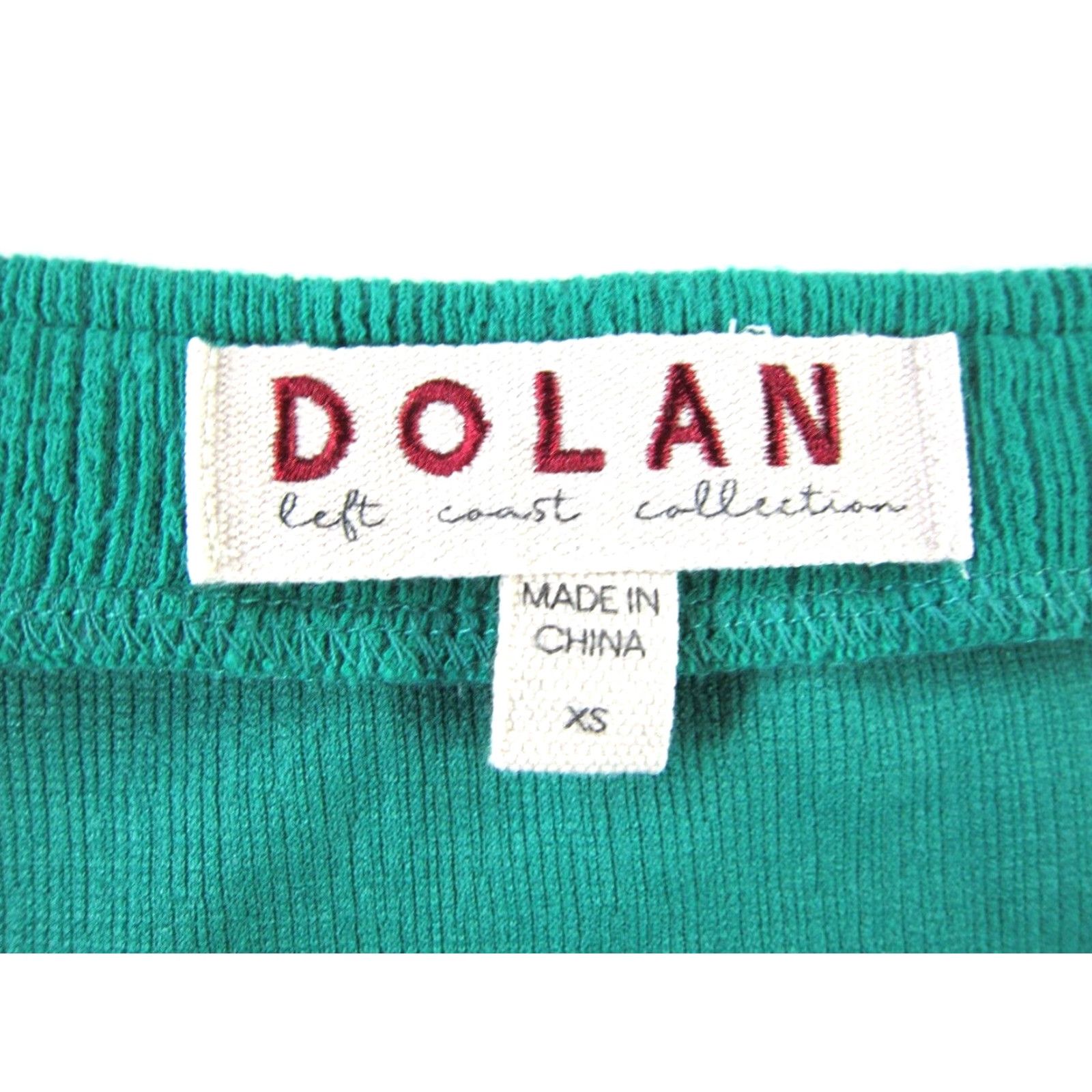 Anthropologie DOLAN Anthropologie Green Square Neck Ruffle Short Sleeve Crop Peasant Blouse XS Size XS / US 0-2 / IT 36-38 - 3 Thumbnail