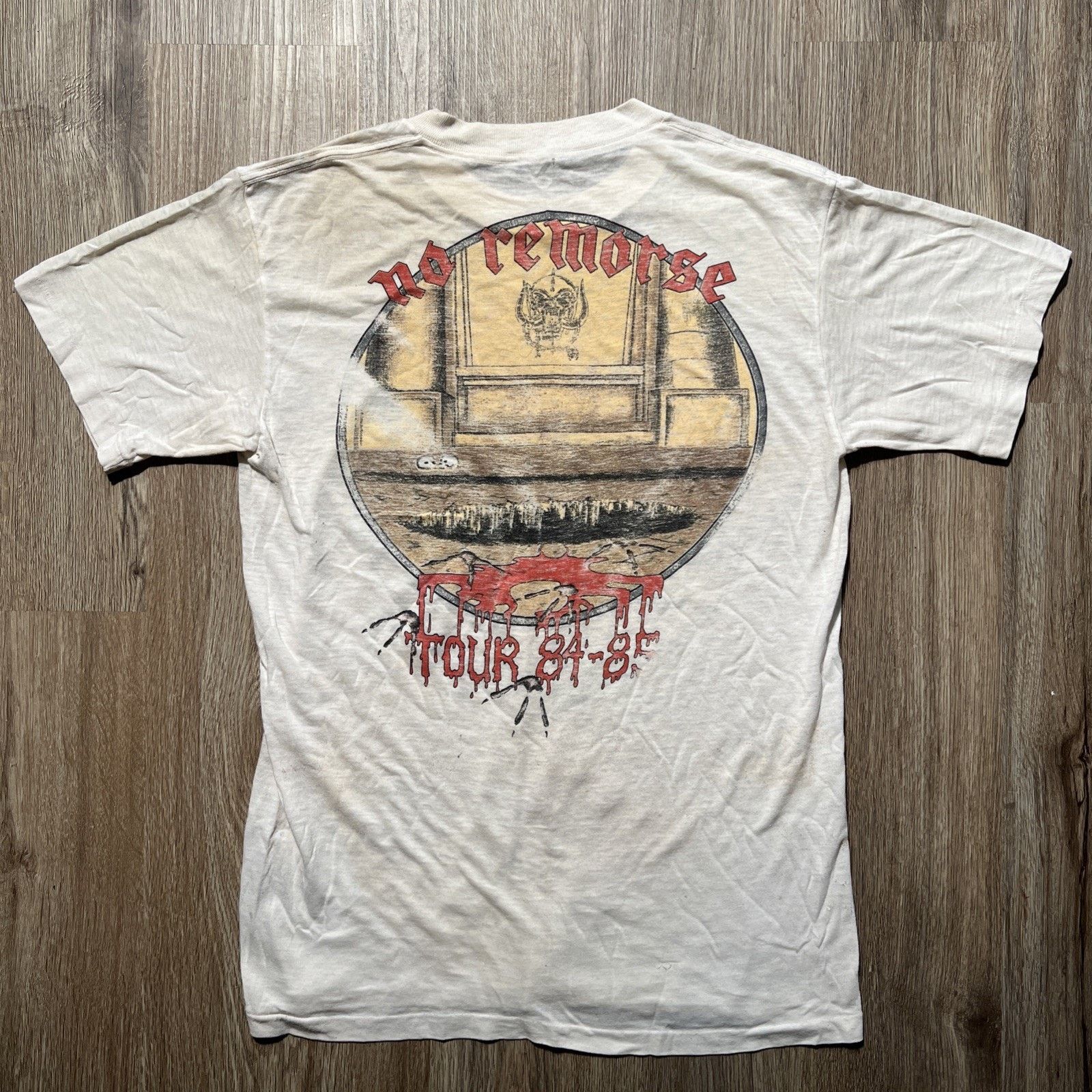 The Unbranded Brand Vintage Motorhead No Remorse Tour 84-85 T Shirt Band Lemmy Size US M / EU 48-50 / 2 - 12 Thumbnail