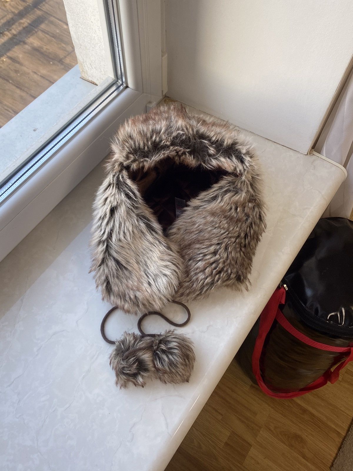 Vintage 🔥 Y2K Faux Fur Ushanka Vintage Fuzzy Warm Trapper Hat Size ONE SIZE - 2 Thumbnail