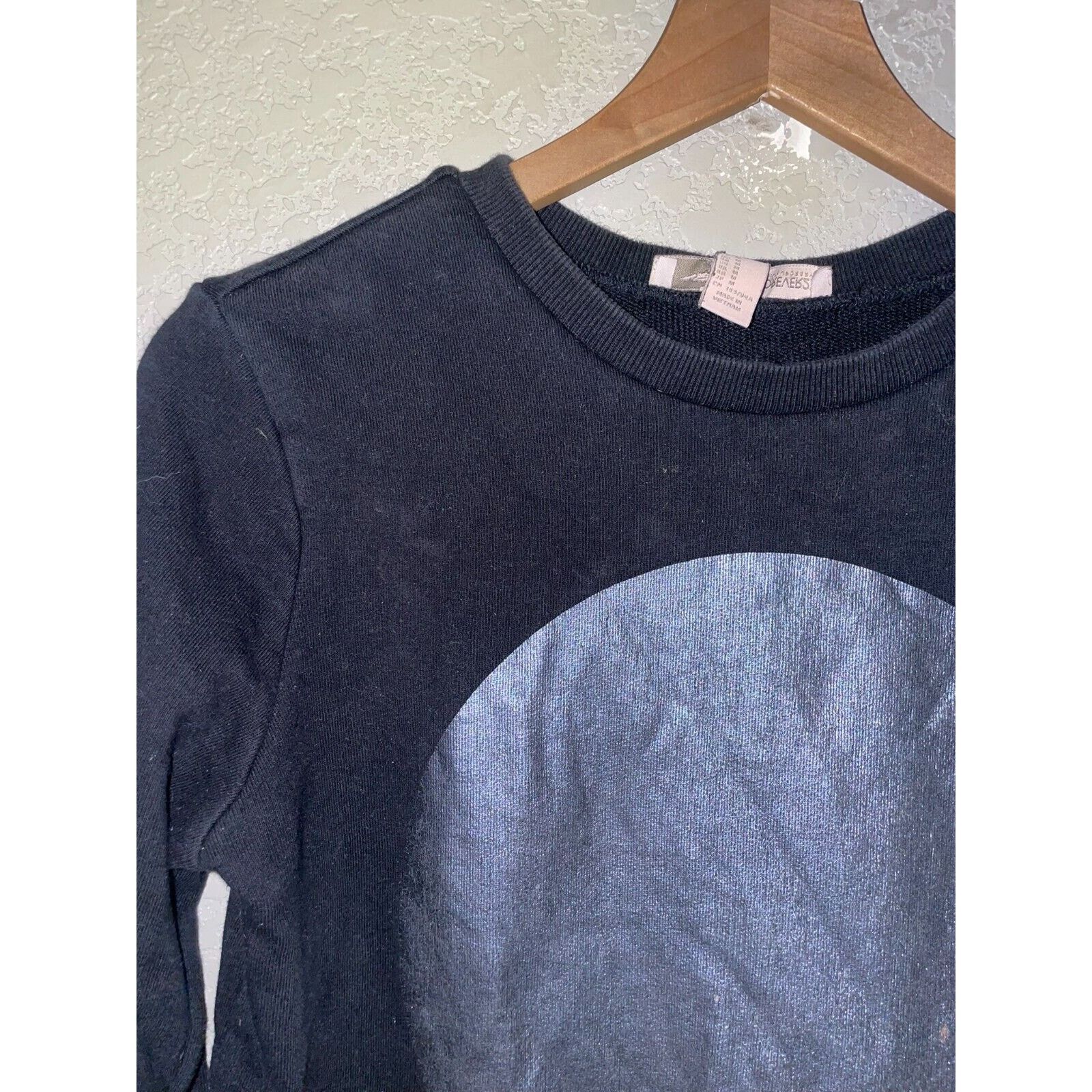 Forever 21 Womens Forever 21 Contemporary Sweatshirt Black Crewneck Y2K Size M / US 6-8 / IT 42-44 - 3 Thumbnail