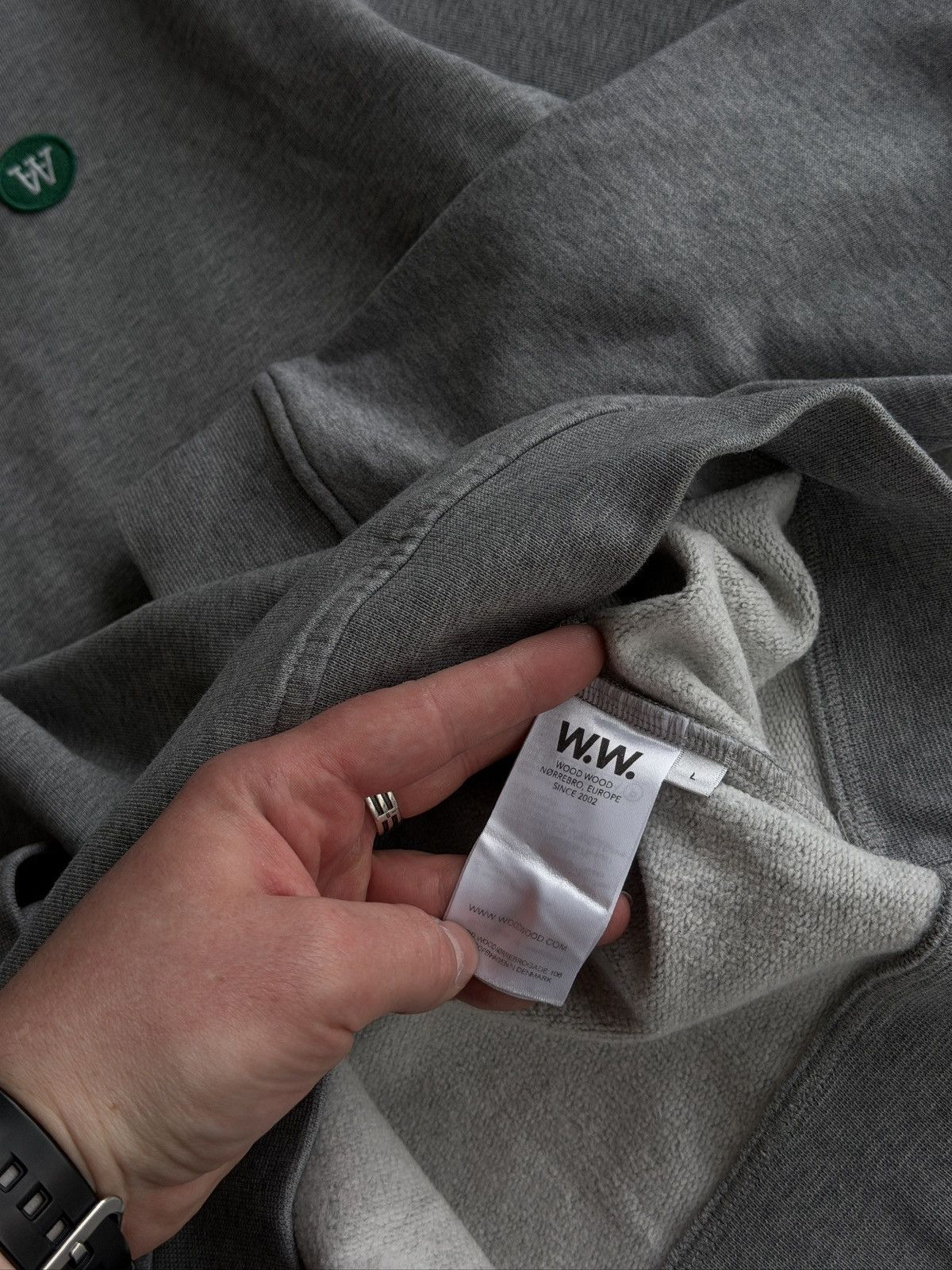 Wood Wood wood wood sweatshirt size L Size US L / EU 52-54 / 3 - 5 Thumbnail