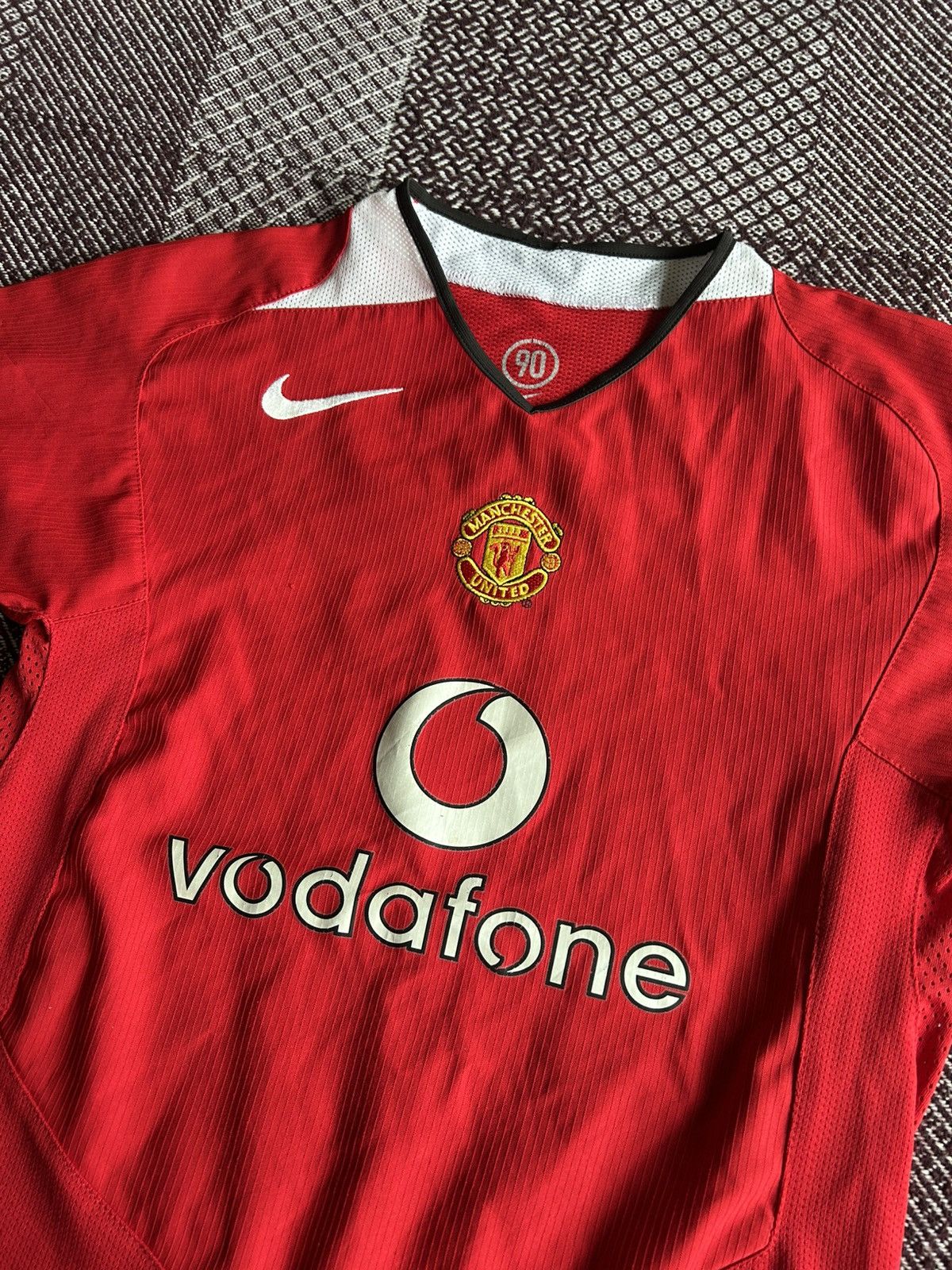 Nike × Vintage Manchester United 2004/2005 Home Shirt Youth Kids M 140-152 Size US XXS / EU 40 - 3 Thumbnail