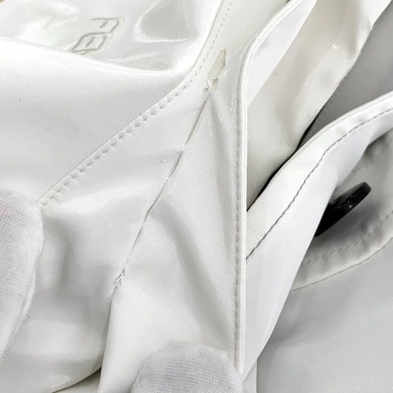 Fendi Fendi White Patent Leather Long Sleeve Shirt Size US S / EU 44-46 / 1 - 8 Thumbnail
