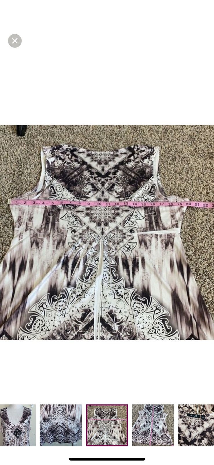 Apt. 9 Apt. 9 large abstract sleeveless top Size L / US 10 / IT 46 - 2 Thumbnail