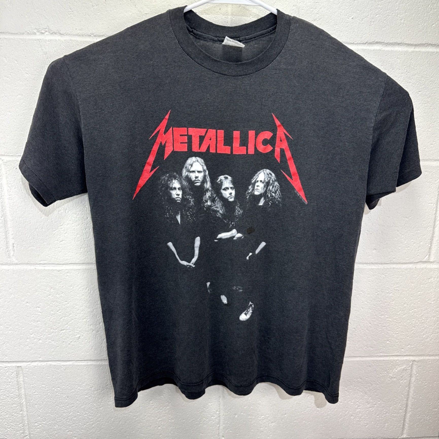 Vintage VINTAGE 1980s Metallica And Justice For All T-Shirt Unisex L/XL Black Graphic Tee Rock Faded Rare Size US L / EU 52-54 / 3 - 2 Thumbnail