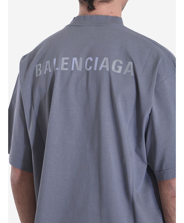 Balenciaga o1s1wg110126 Back Reflective T-Shirt Medium Fit in Grey Size US S / EU 44-46 / 1 - 6 Thumbnail