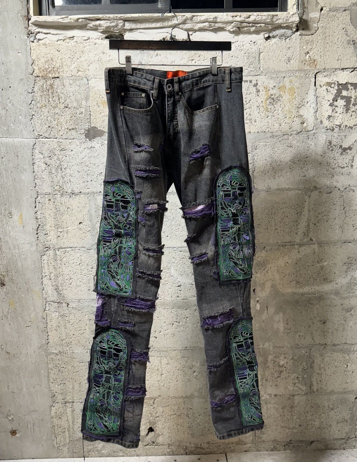 Pre-owned Who Decides War Fusion Denim Gray Jeans In Grey