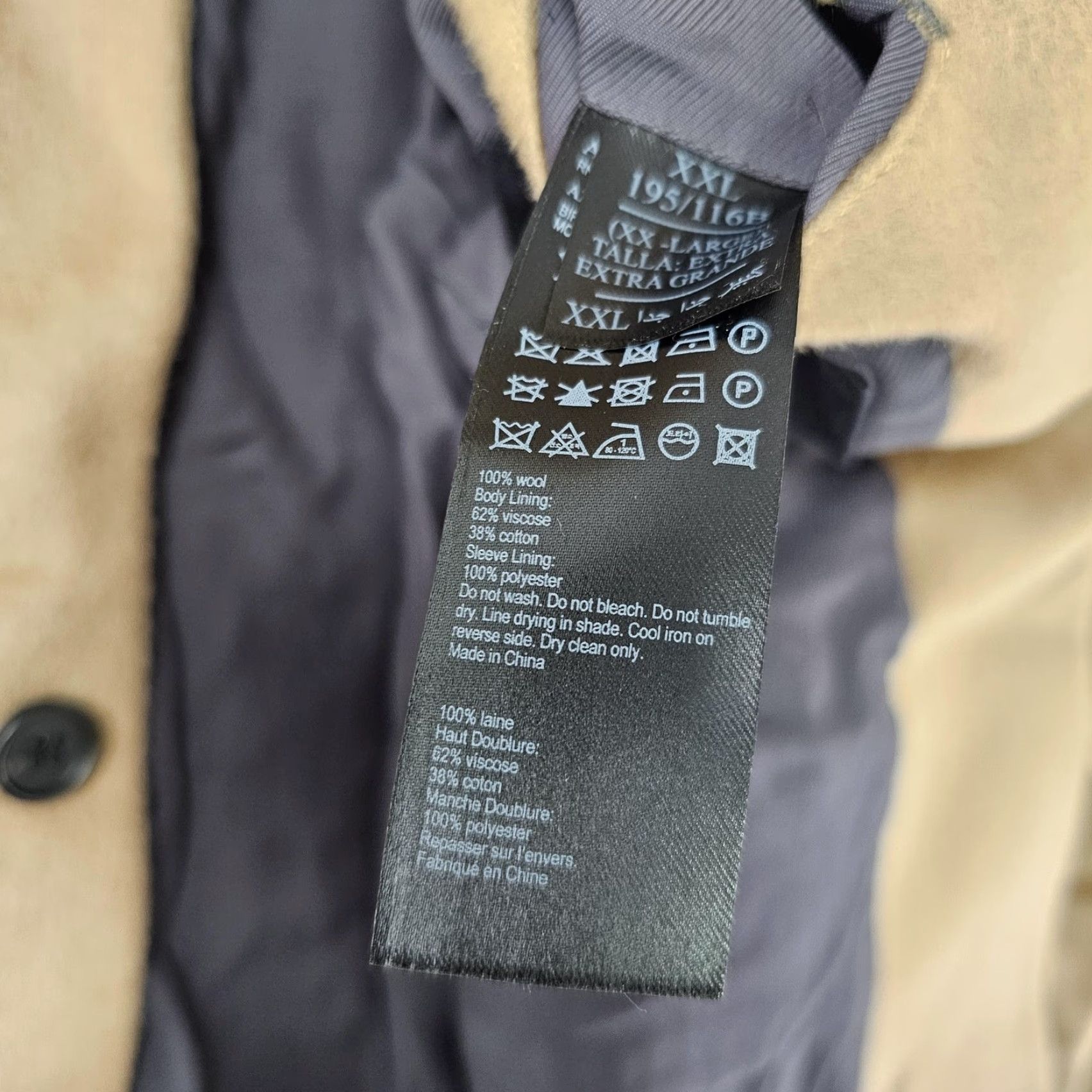 Allsaints AllSaints Coat Mens 2XL Wool Overcoat Camel Brown Single-Breasted Pockets 2XL Timeless Fall Winter Size US XXL / EU 58 / 5 - 6 Thumbnail