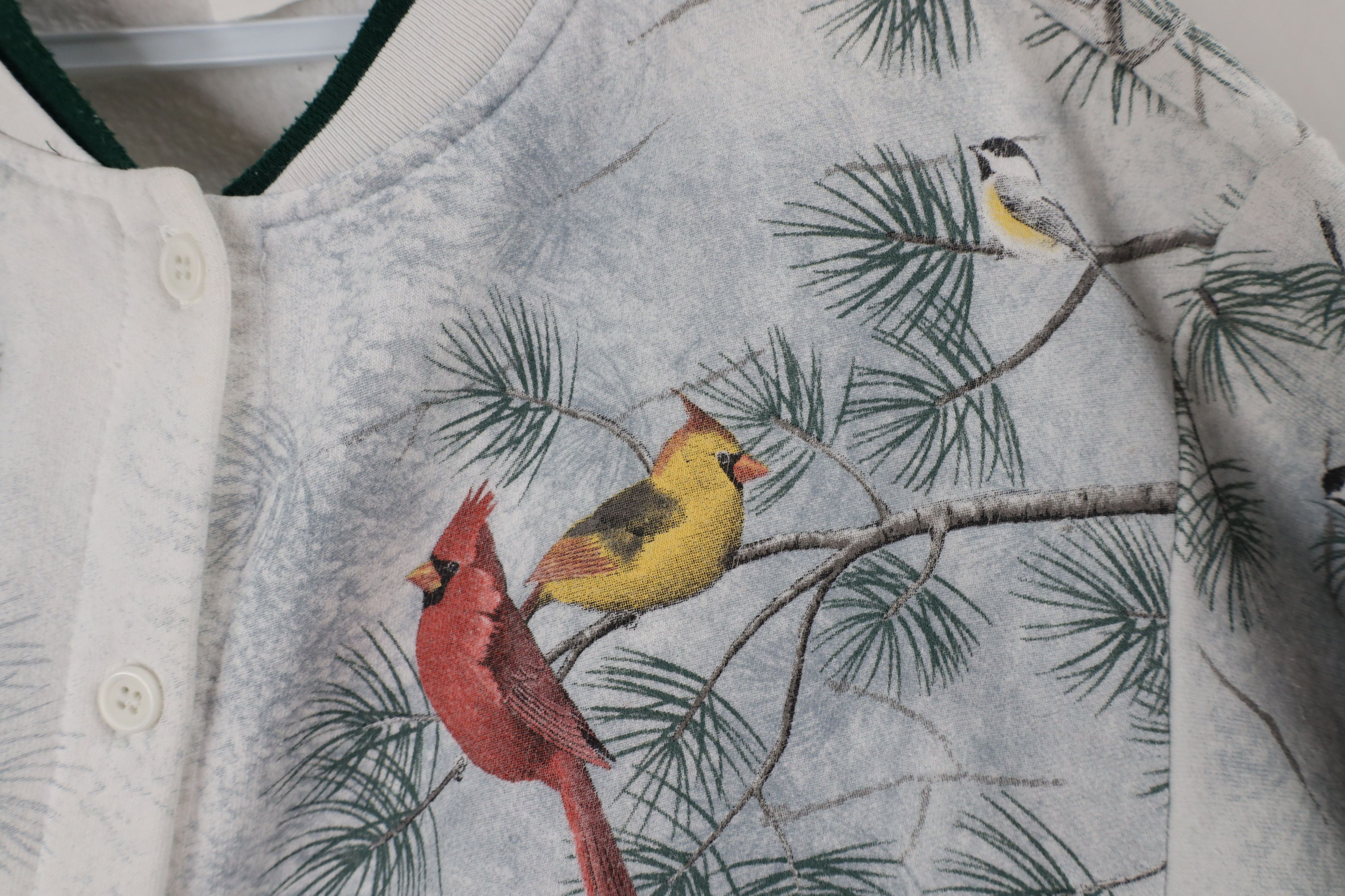 Vintage Vintage 90s Christmas All Over Print Cardigan Sweatshirt Size L / US 10 / IT 46 - 4 Thumbnail
