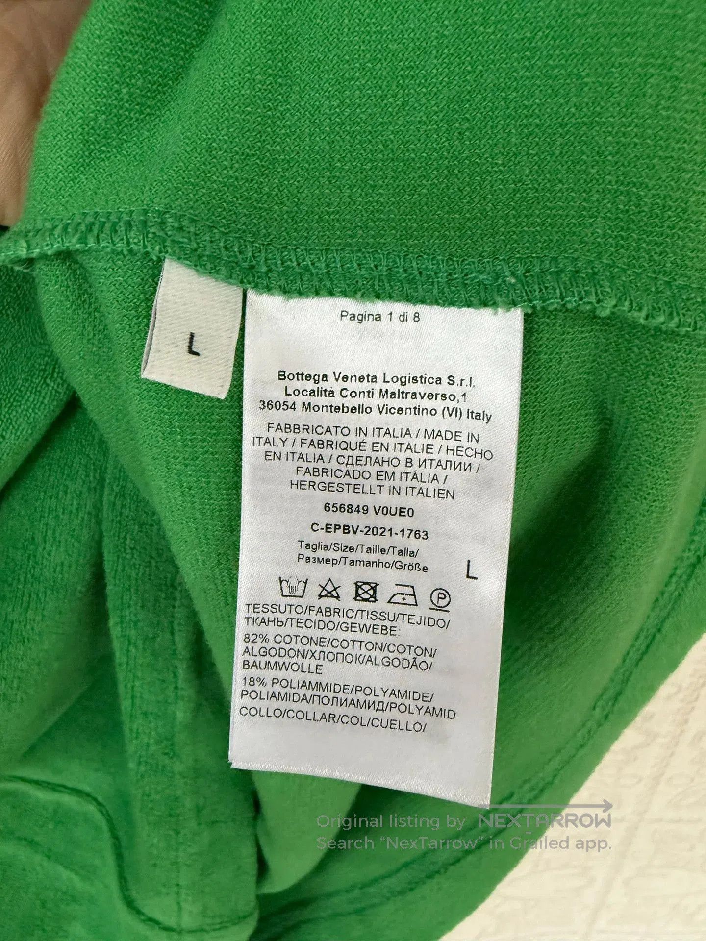 Bottega Veneta Bottega Veneta Green Short Sleeve Shirt. Size US L / EU 52-54 / 3 - 3 Thumbnail