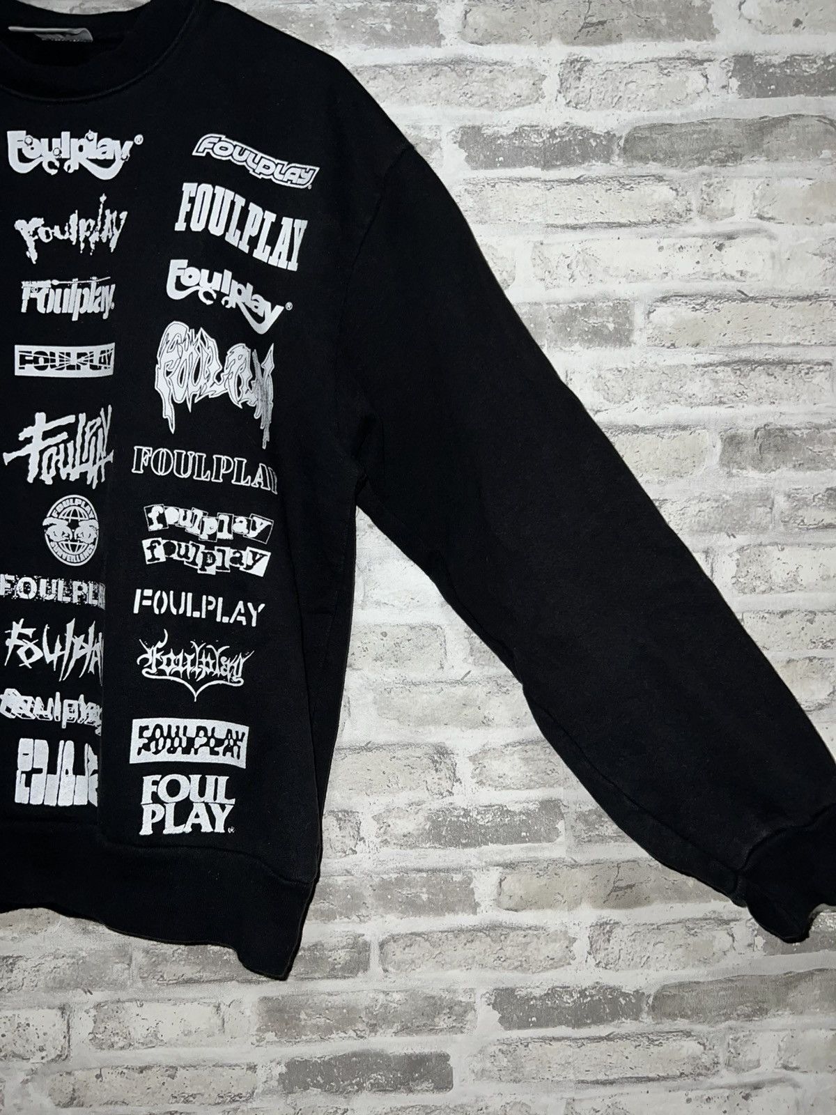 Foulplay Company FOULPLAY - ICONOGRAPHIC CREWNECK SWEATSHIRT (BLACK) MEDIUM Size US M / EU 48-50 / 2 - 6 Thumbnail