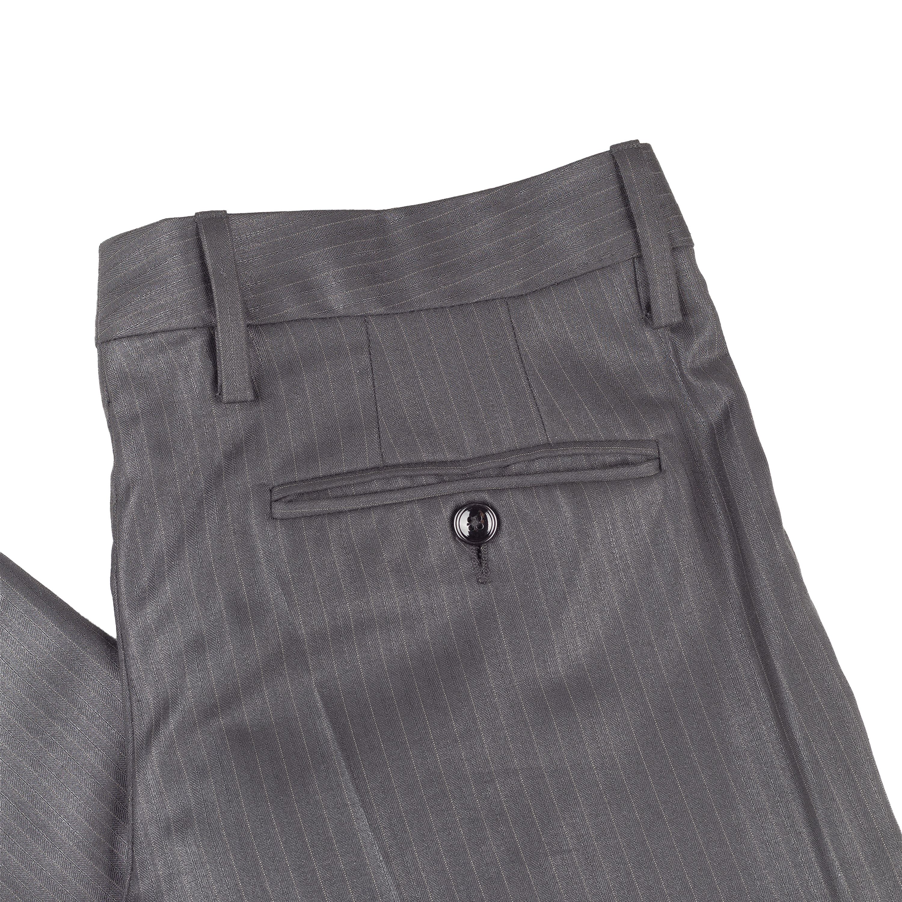 Dolce & Gabbana Dolce & Gabbana Men’s Dark Gray Pinstripe Suit Set Size 46R - 18 Thumbnail
