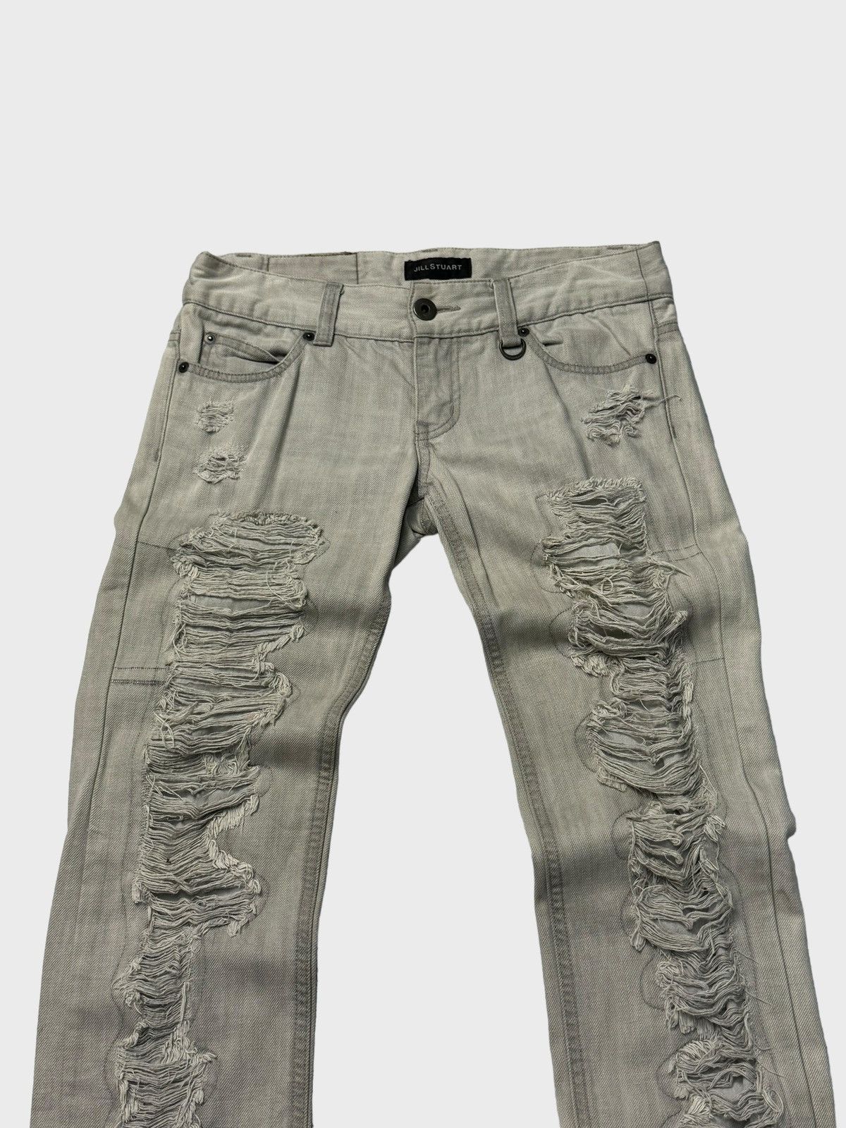 Japanese Brand Jill Stuart Distressed Helmut Lang Inspired Low Rise Jean Size US 29 - 3 Thumbnail