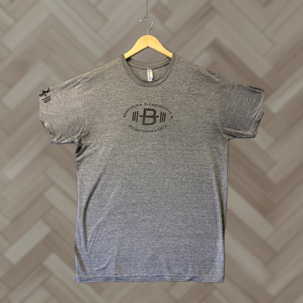 American Apparel American Apparel Bronx Strength T Shirt Men's Short Sleeve Graphic Crew Neck Tee Gray XL 144-2 Size US XL / EU 56 / 4 - 1 Thumbnail