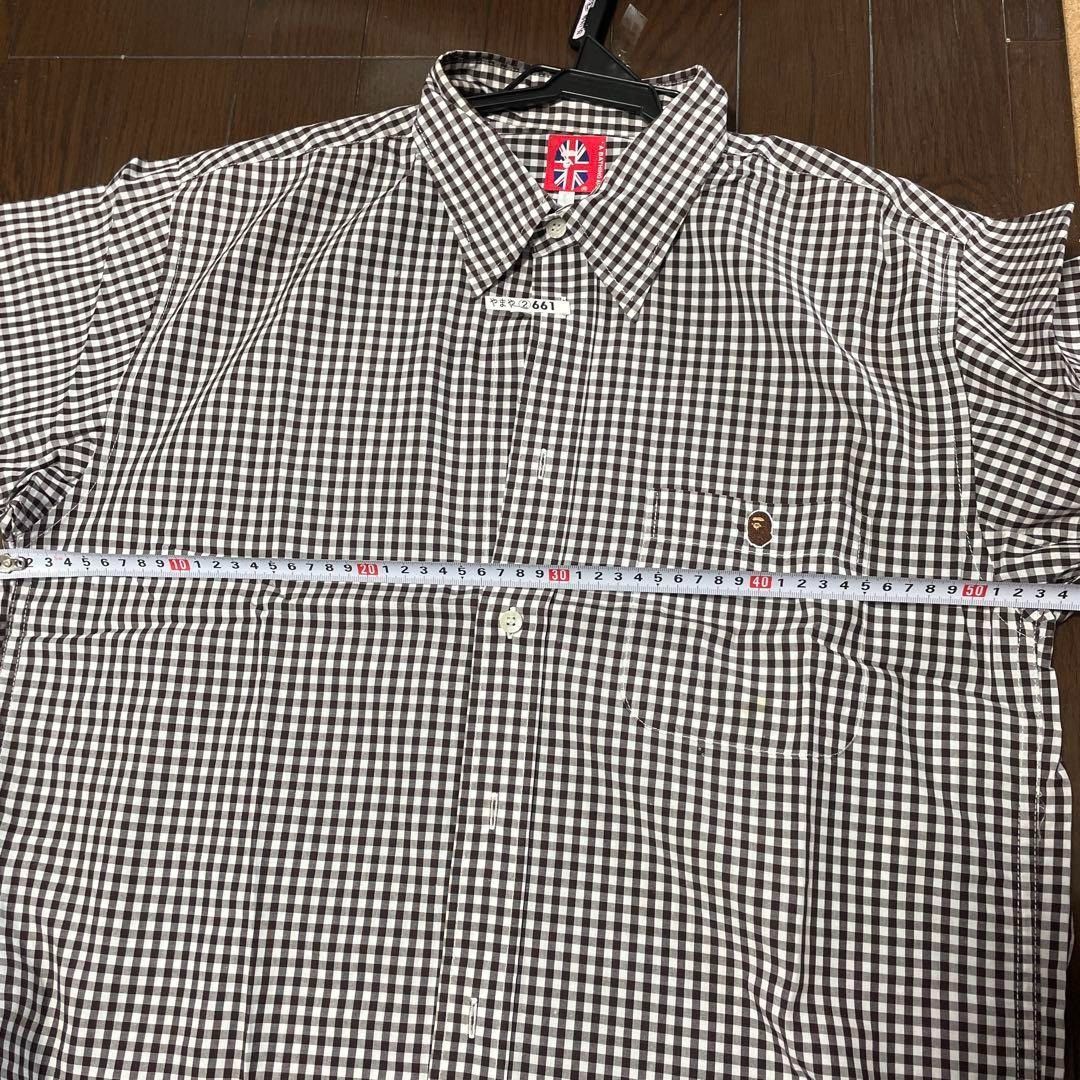 Bape A BATHING APE 90s-00s Checkered Short Sleeve Shirt Size US L / EU 52-54 / 3 - 5 Thumbnail