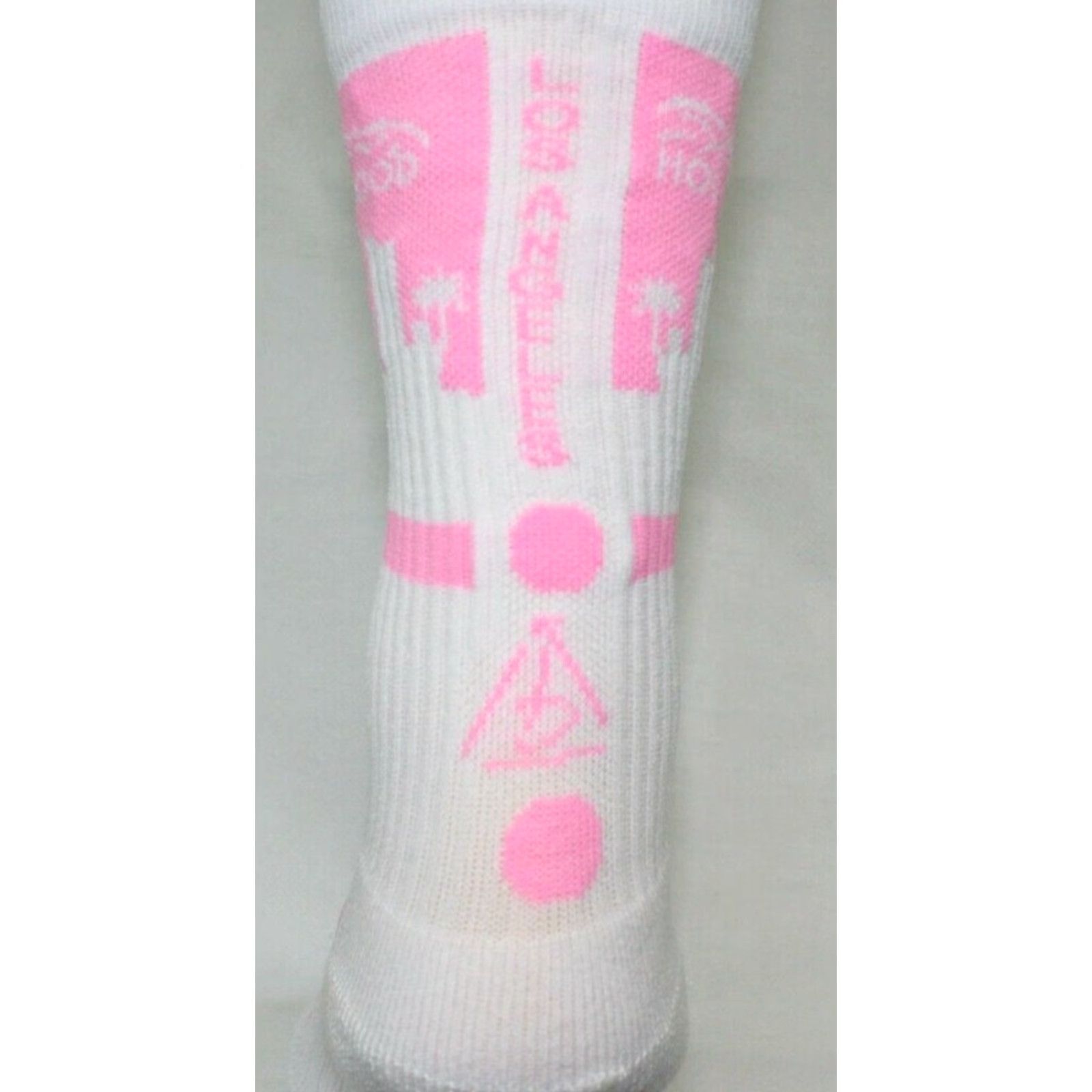 Vintage Rep It City Los Angeles Hollywood White Pink Cushioned Basketball Socks L/XL Mens Shoes Socks? Size ONE SIZE - 2 Thumbnail