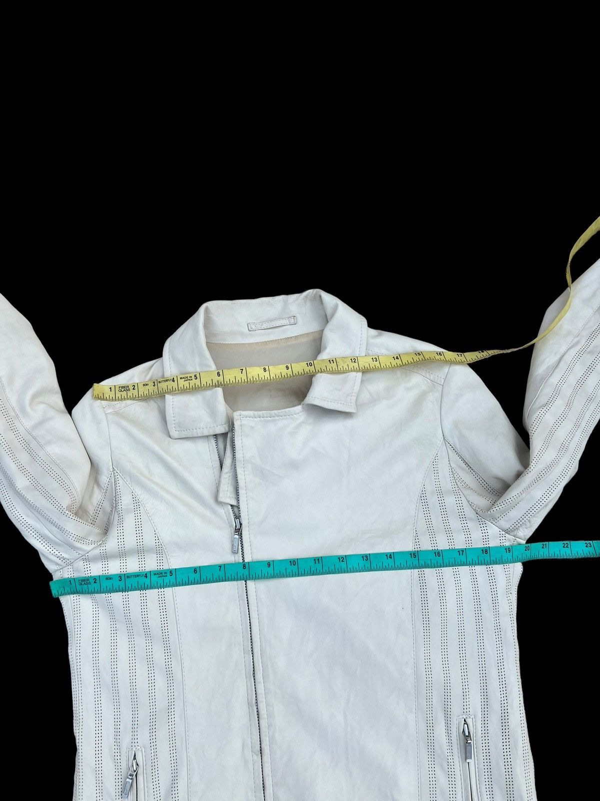 ABAHOUSE Abahouse Japan Patina White Sheep Napa Leather Jacket Size US S / EU 44-46 / 1 - 3 Thumbnail