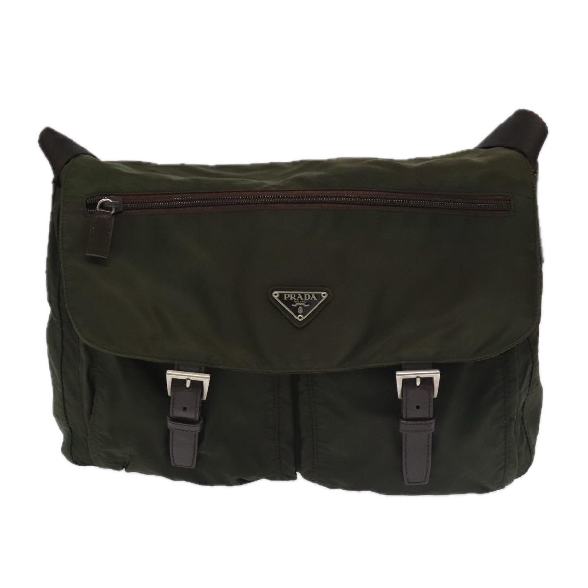Prada Re-Edition Khaki Synthetic Shoulder Bag (Pre-Owned) Size ONE SIZE - 1 Thumbnail
