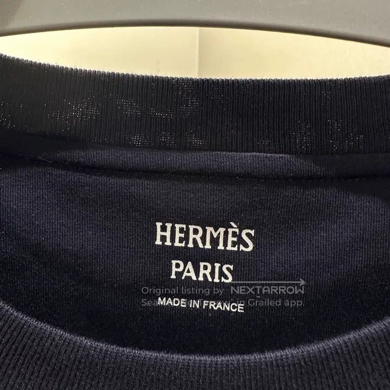 Hermes Hermes Pig Snout Embroidered Cotton Short Sleeve Size XS / US 0-2 / IT 36-38 - 3 Thumbnail