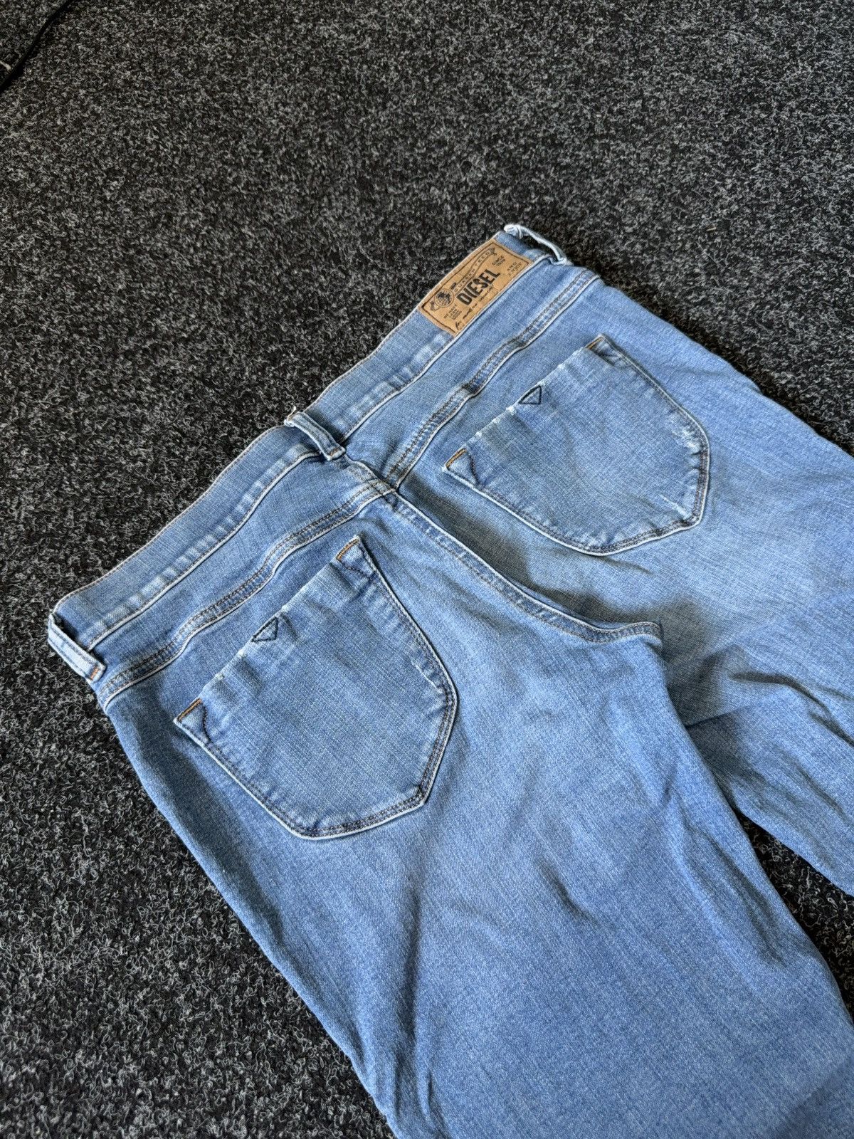 Diesel Luxury Y2K Diesel Livier-Ankle Light Wash Skinny Jeans W31 Size 31" - 16 Thumbnail