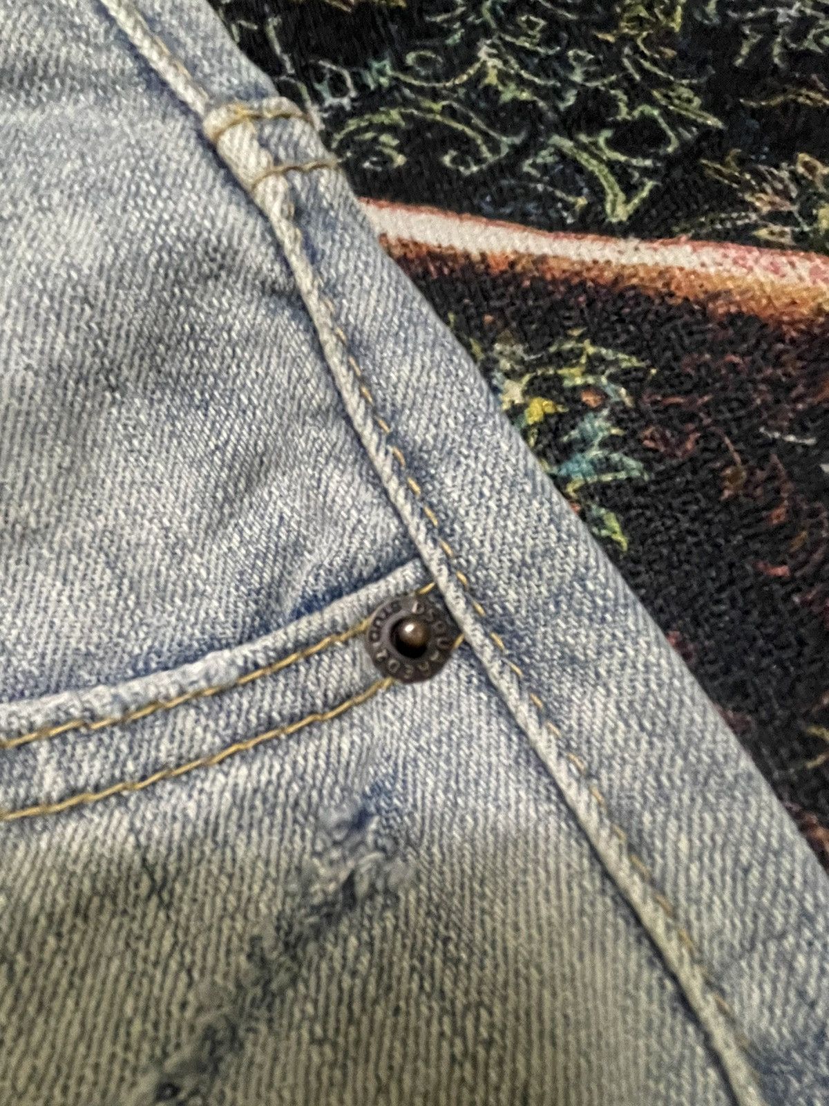 Dsquared2 Dsquared2 Thrashed Punk Light Blue Jeans Size US 33 - 11 Thumbnail