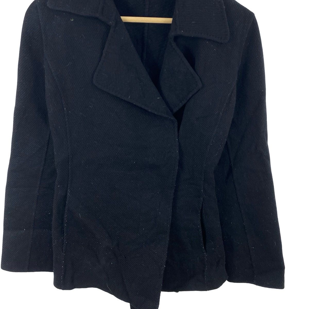 Vintage Vintage MINIMALIST Wrap Jacket Short Coat Open Front Size XS / US 0-2 / IT 36-38 - 6 Thumbnail