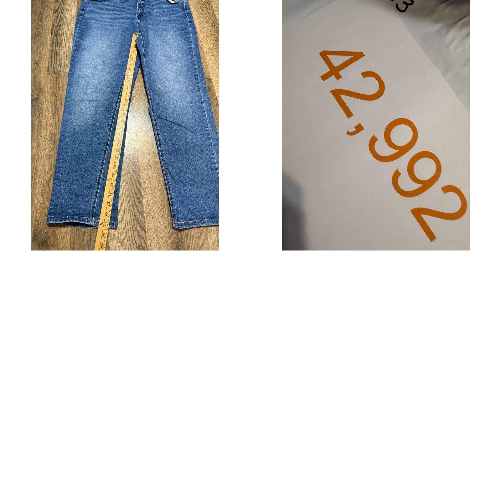 Vintage VINTAGE? No. Time & Tru Jeans Women 18 Blue Denim Straight Leg Mid Rise Outdoors - 5-Pocket Design - Regular Rise - Denim - Time And Tru - Jeans Size 40" / US 18 - 9 Thumbnail