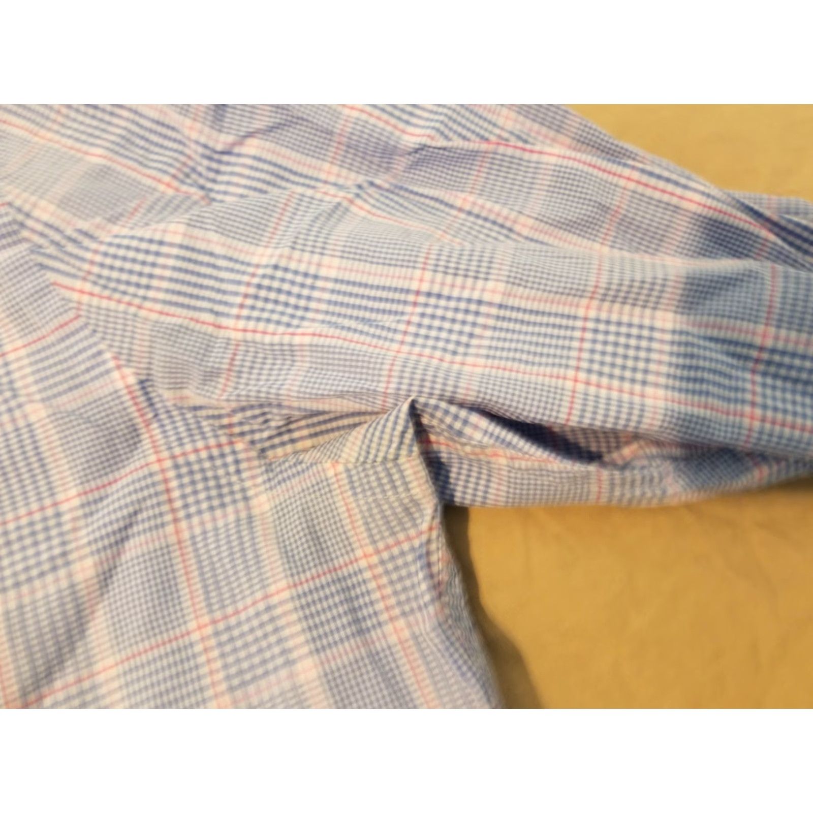 Charles Tyrwhitt Mens Charles Tyrwhitt Dress Shirt 17 34 Blue Cotton Button-Down Collared Regular Slimming Non-Iron 100% Cotton Long Sleeve Size 46R - 3 Thumbnail