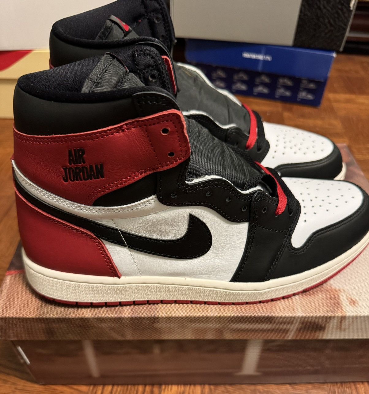Jordan Brand Jordan 1 Retro High OG Black Toe Reimagined Size US 11 / EU 44 - 4 Thumbnail