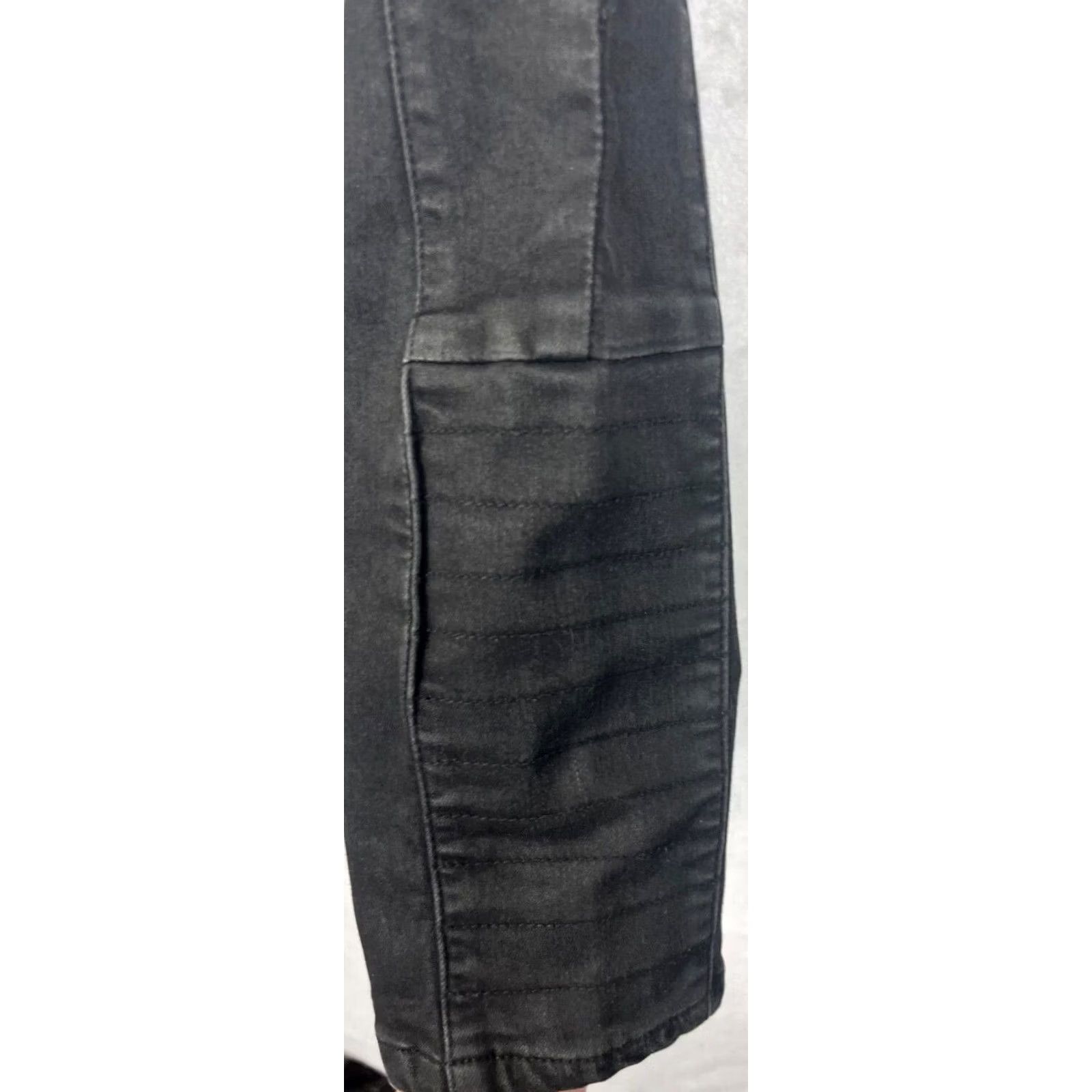 Free People Free People Jillian Skinny Jeans Black Cotton Moto 27x30 Size 27" / US 4 / IT 40 - 5 Thumbnail