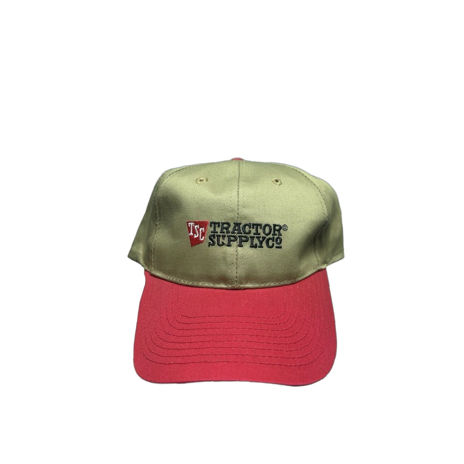Vintage Tractor Supply Co Snapback Hat Beige Embroidered Logo Adjustable Cap Farm Snap-Back Mens Men Size ONE SIZE - 1 Thumbnail